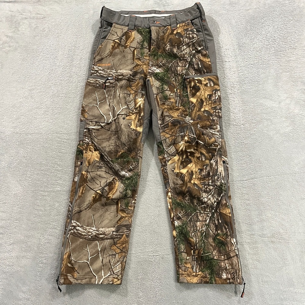 Nomad Men Small Realtree Xtra Pants Camouflage Fleece Lined Weatherproof Hunting